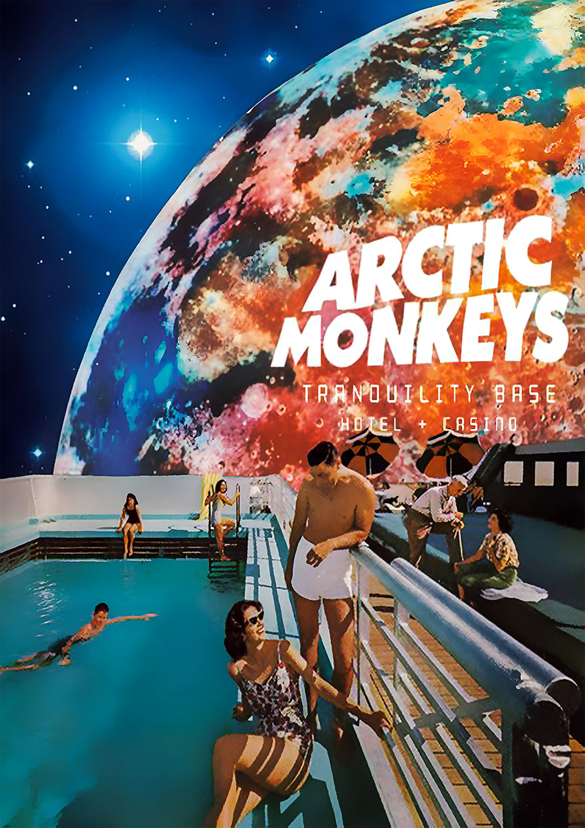 Arctic Monkeys Tranquility Base Hotel and Casino Wall Art - AI PRINT LAB